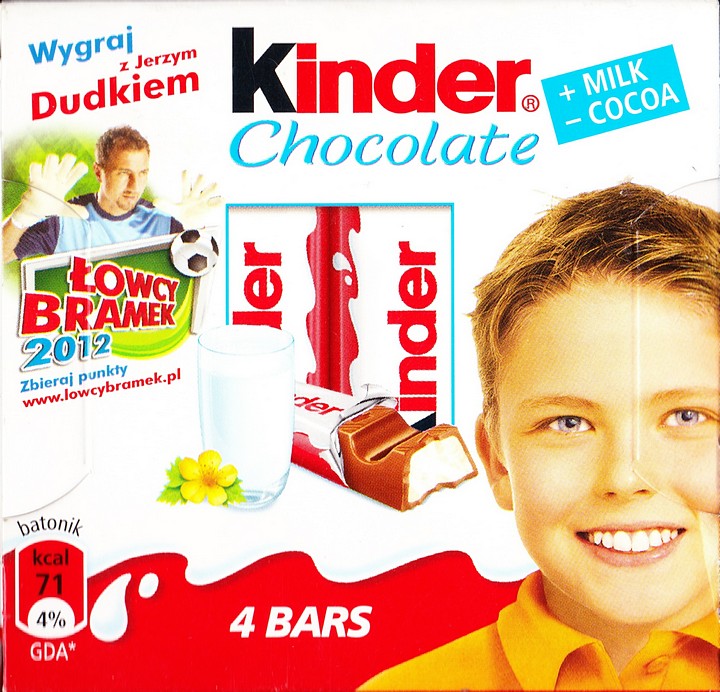 Kinder Chocolate kwadrat zolta lowcy bramek.jpg